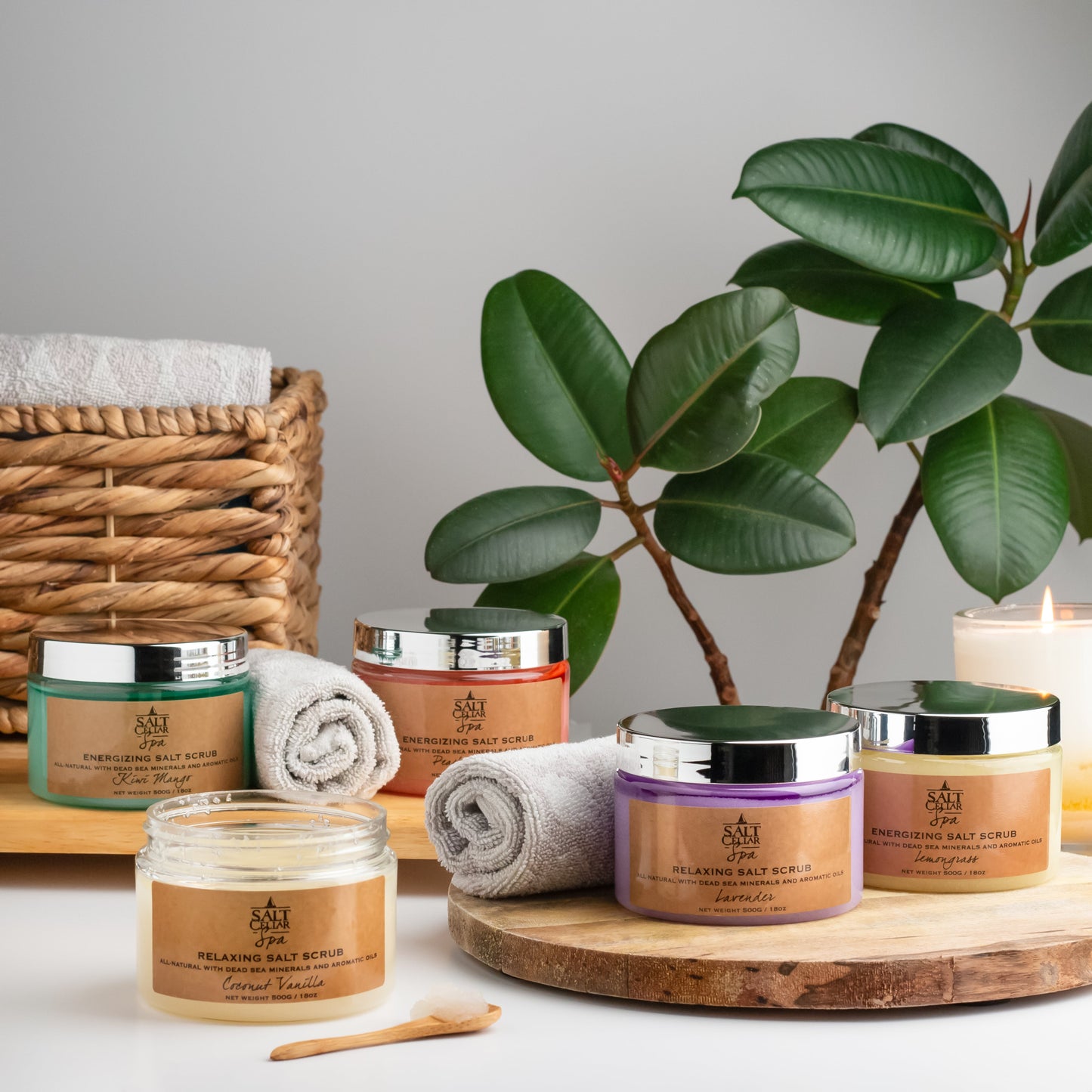 Coconut Vanilla Dead Sea Salt Body Scrub