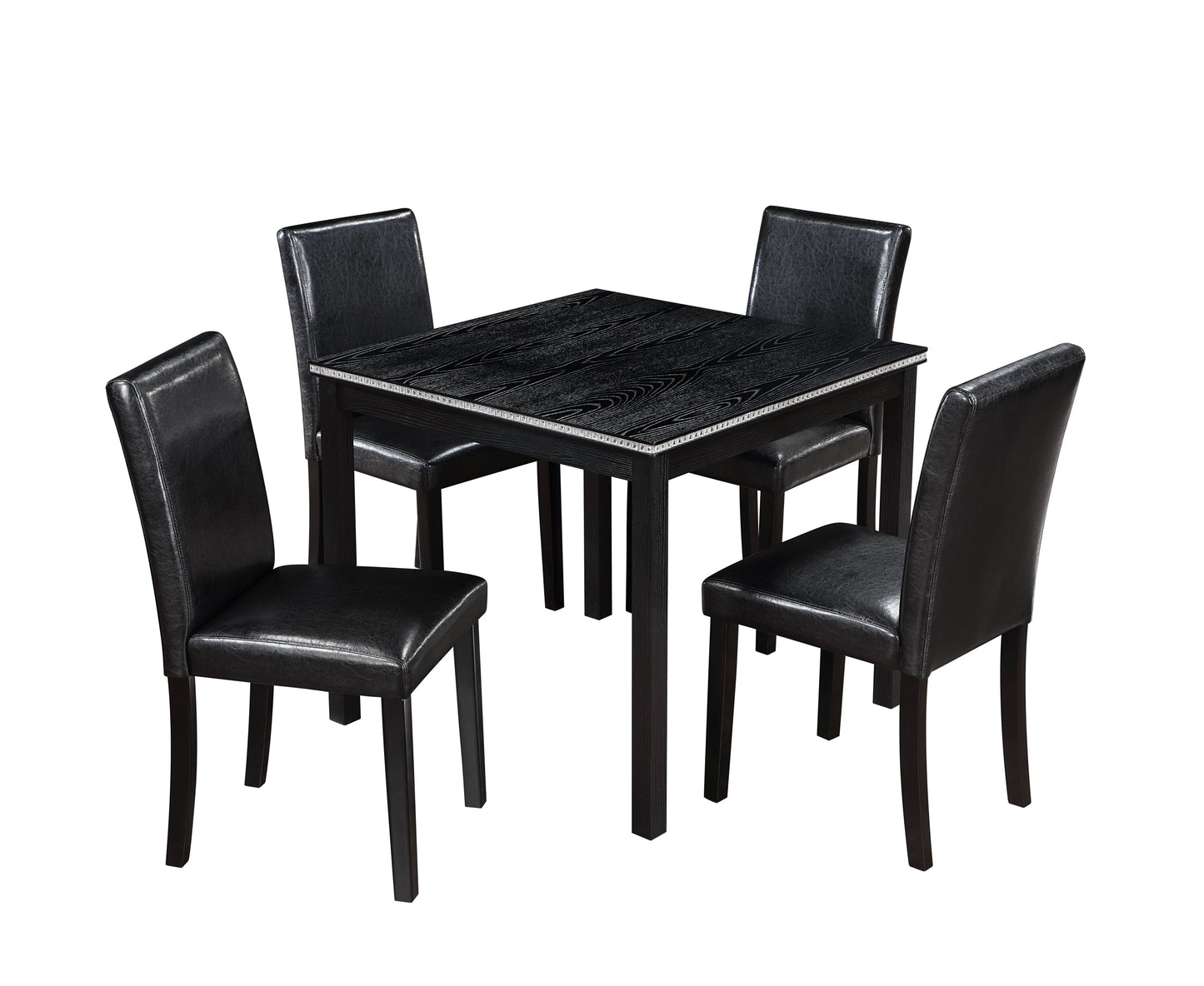 5 Piece Wooden Dining Table Set