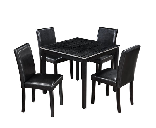 5 Piece Wooden Dining Table Set